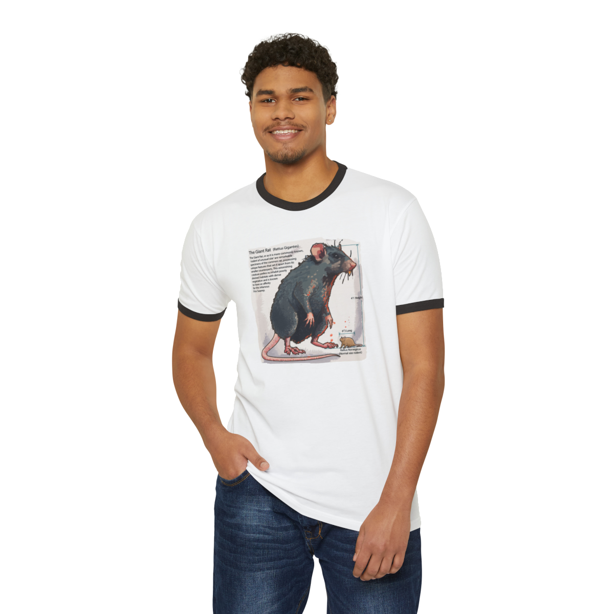 Rodent - Unisex Cotton Ringer T-Shirt
