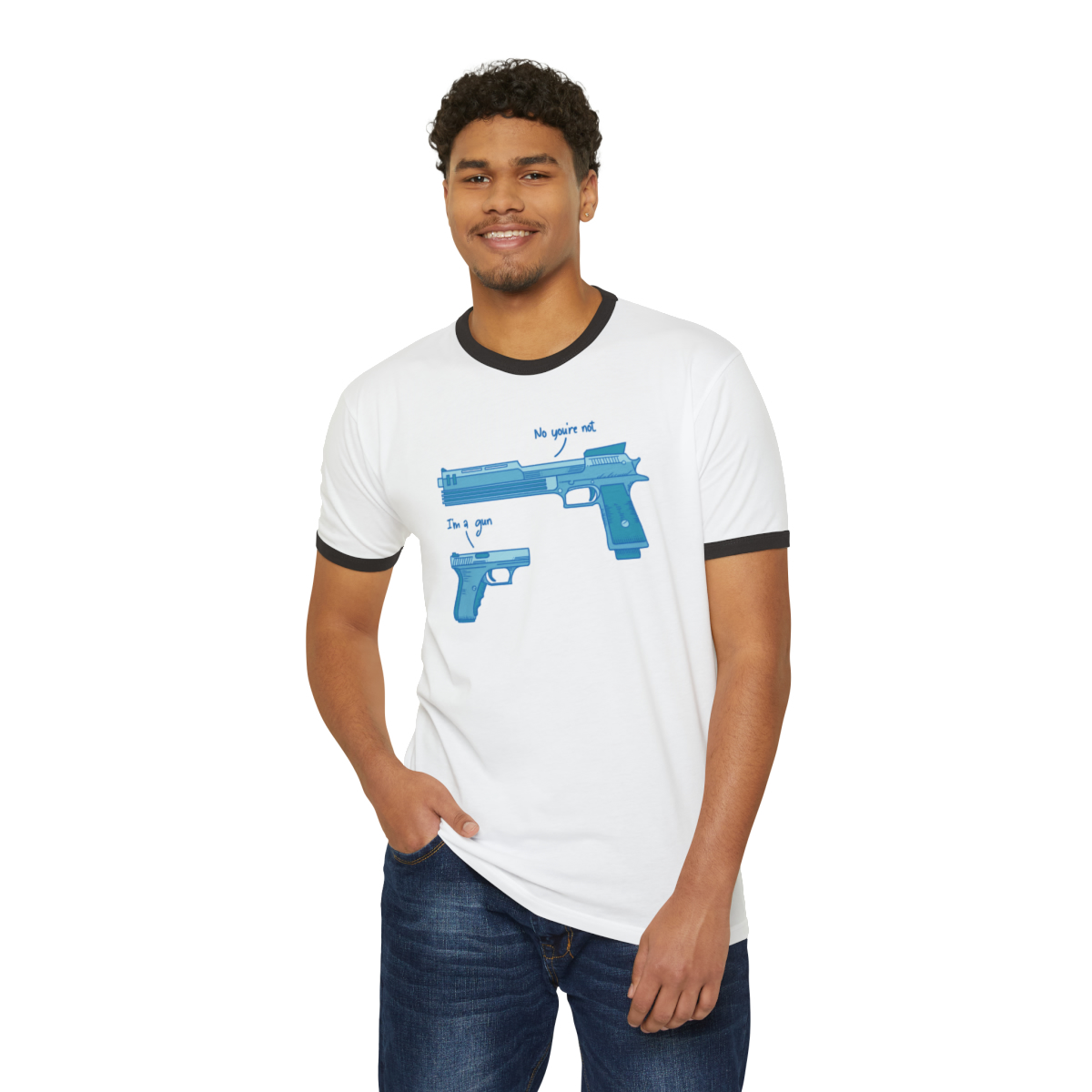 Weapon - Unisex Cotton Ringer T-Shirt