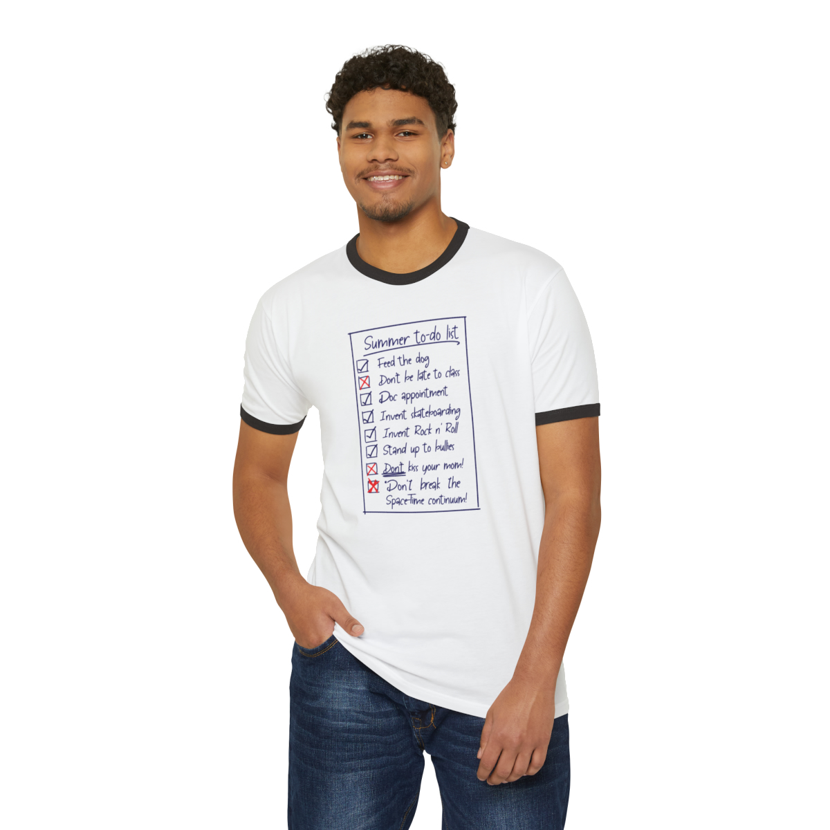 Summer List (light shirts) - Unisex Cotton Ringer T-Shirt