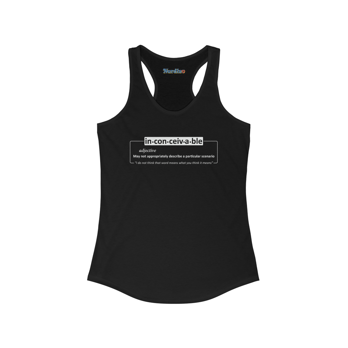 Inconceivable (dark shirts) - Women's Ideal Racerback Tank