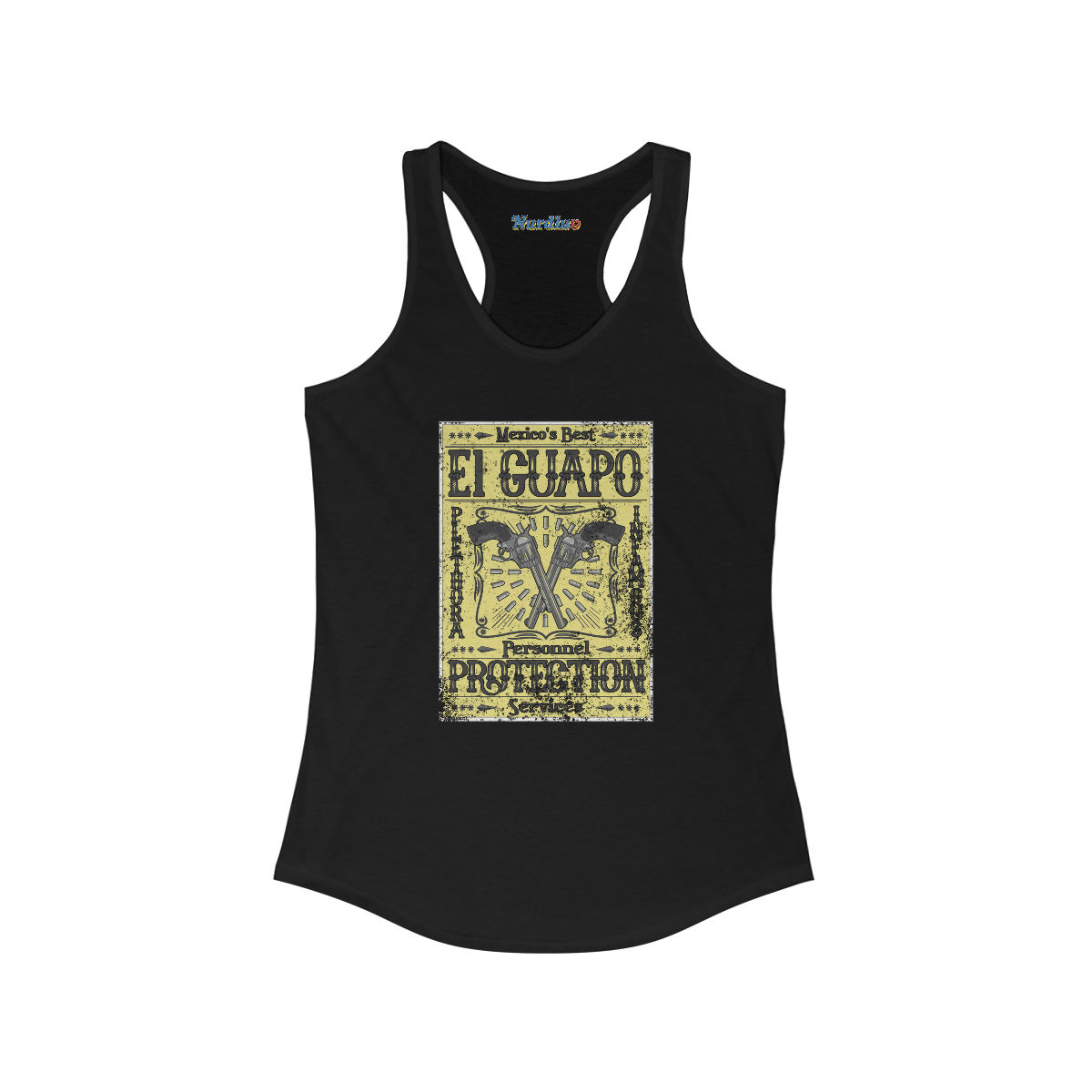 Personnel Protection (yellow) - Women's Ideal Racerback Tank