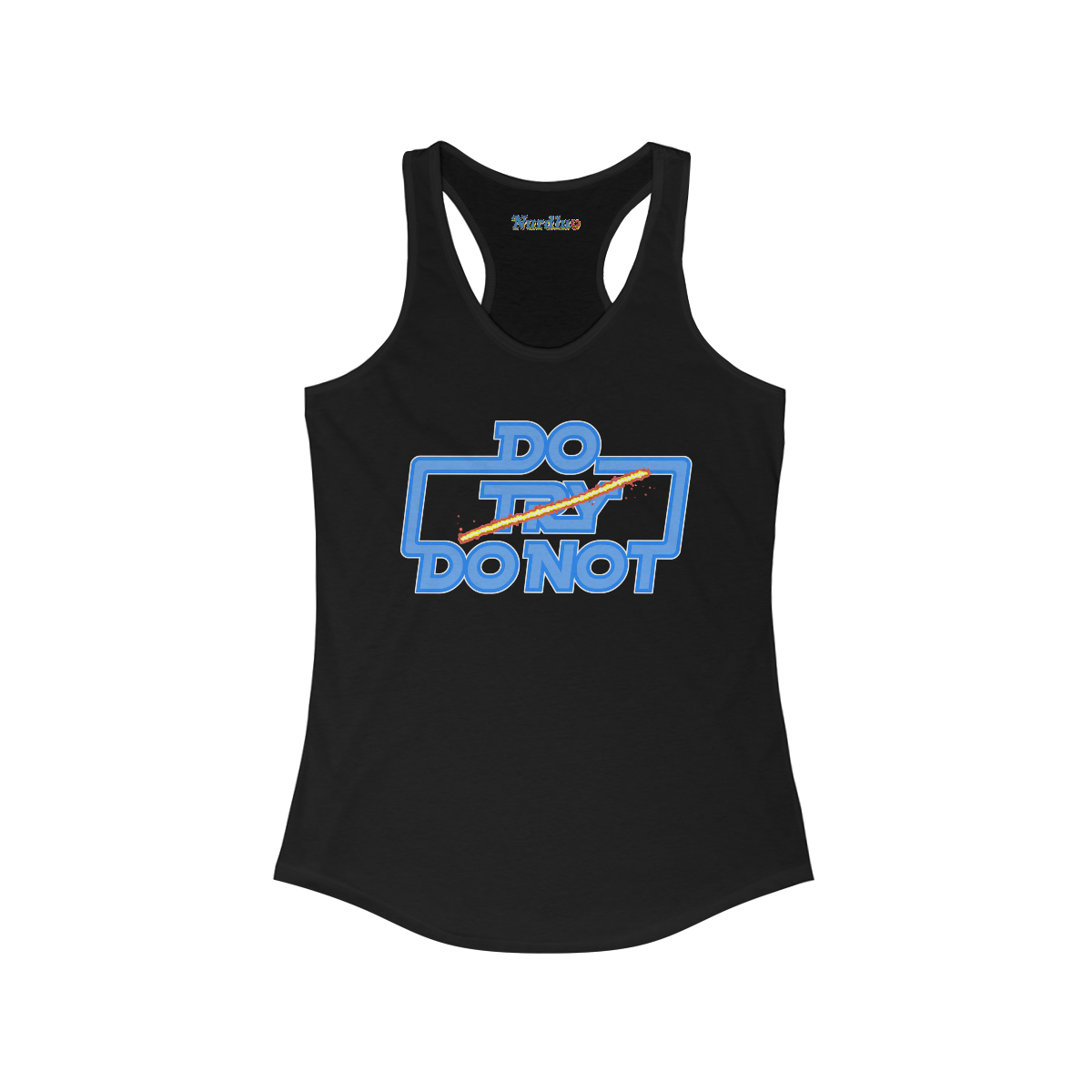 Rules of Trying (blue) - Women's Ideal Racerback Tank