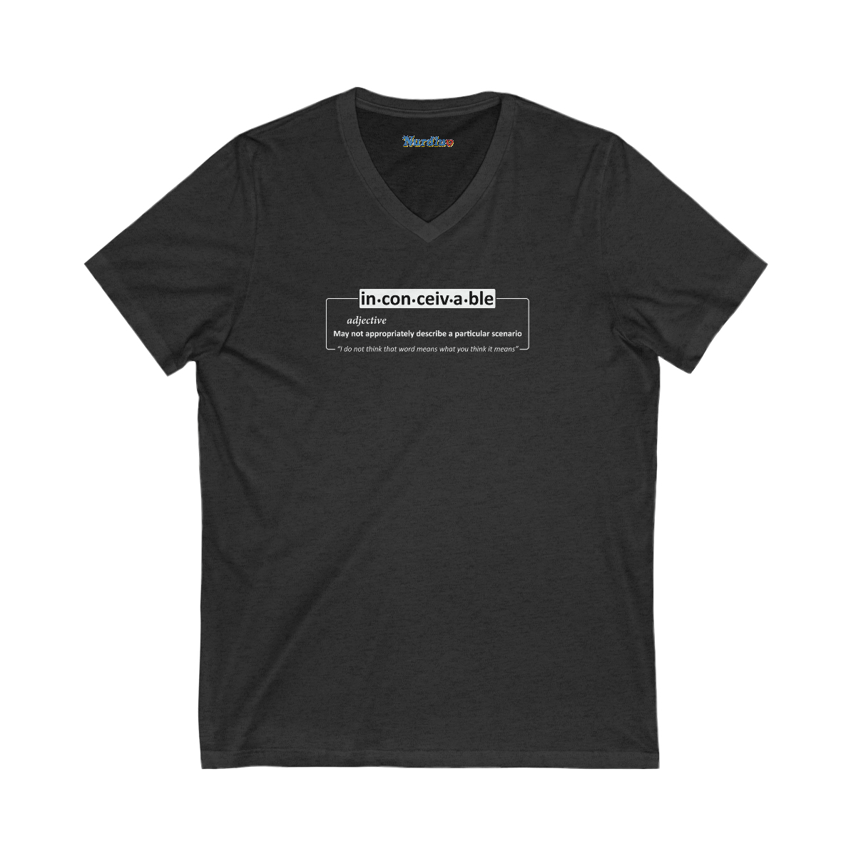 Inconceivable (dark shirts) - Unisex Jersey Short Sleeve V-Neck Tee