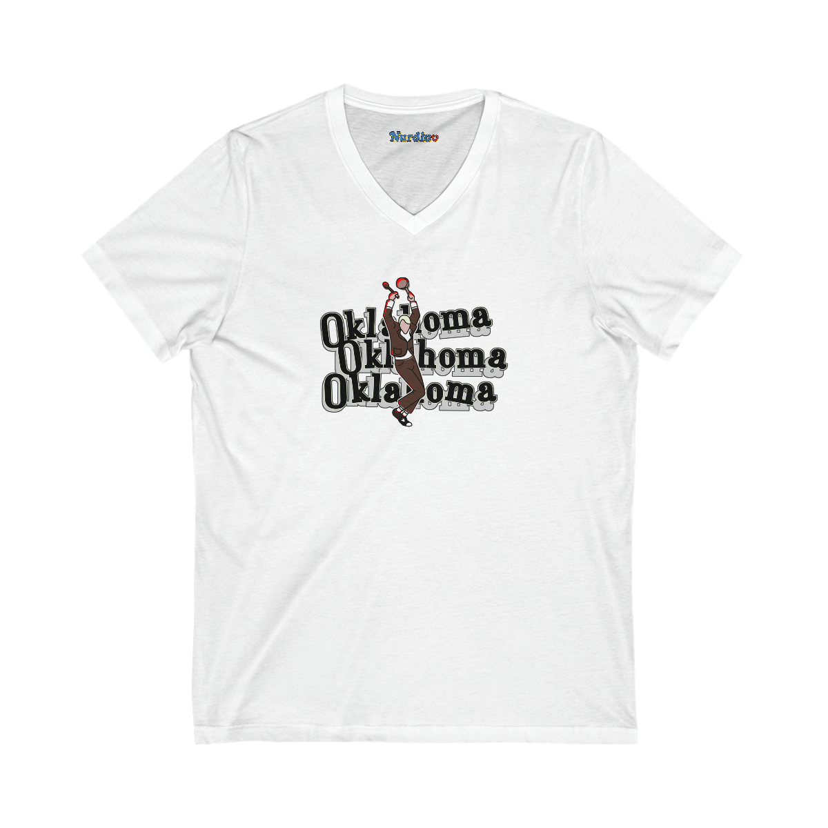 Oklahoma! (light shirts) - Unisex Jersey Short Sleeve V-Neck Tee