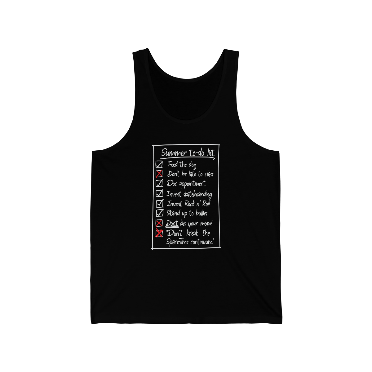 Summer List (dark shirts) - Unisex Jersey Tank