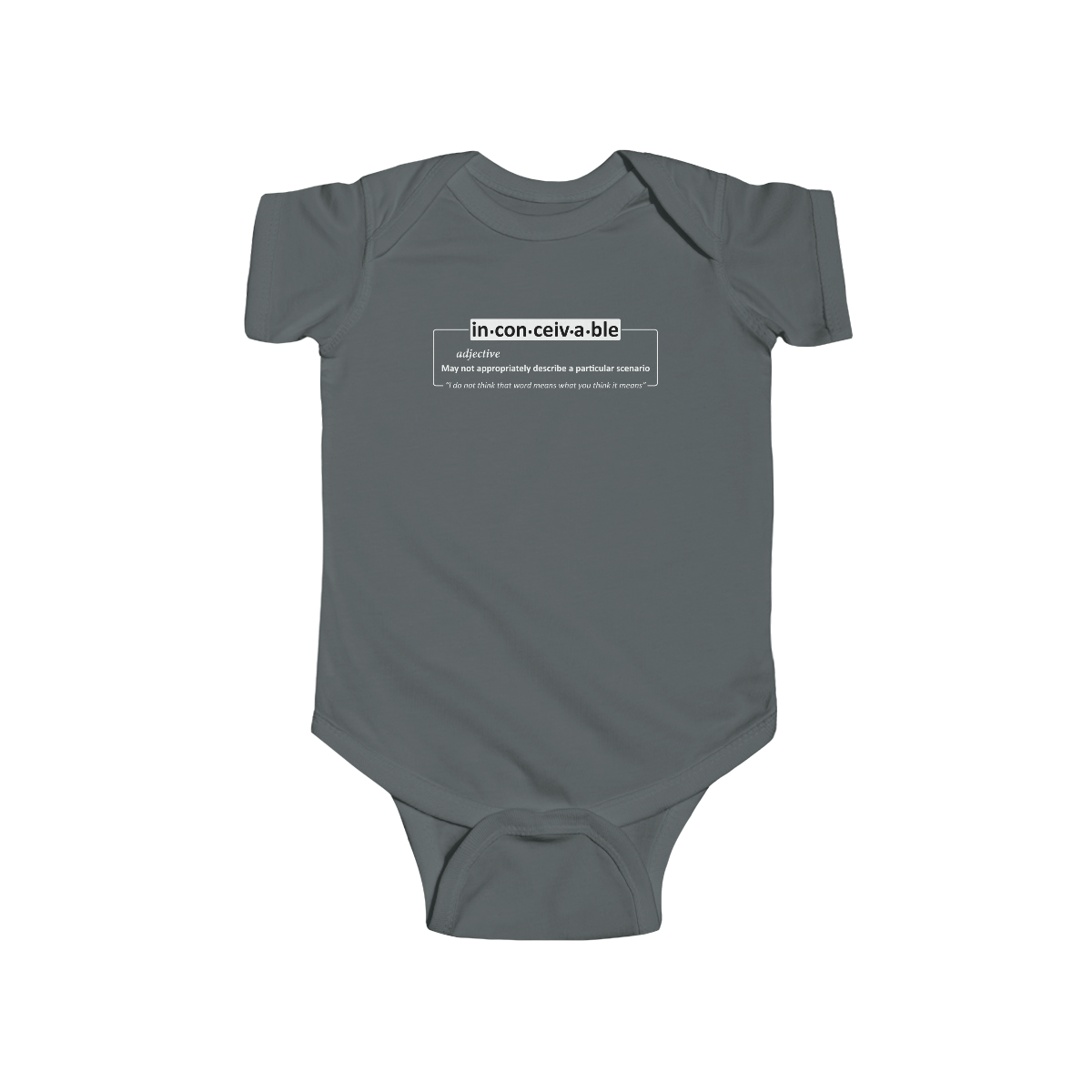 Inconceivable (dark shirts) - Infant Fine Jersey Bodysuit