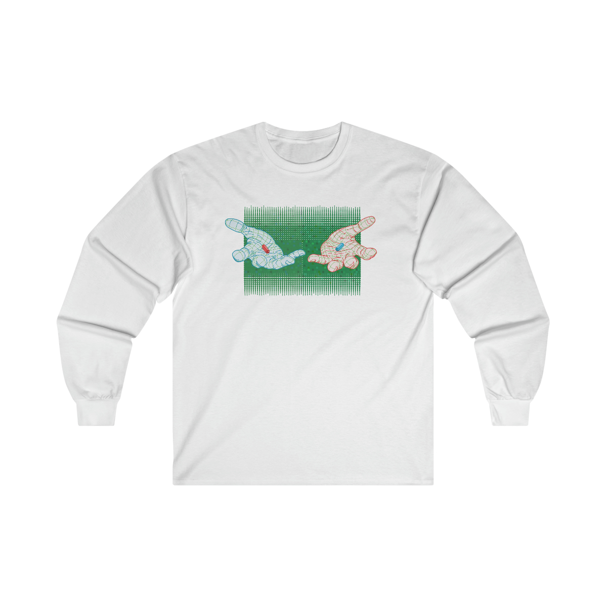Two Hands (green) - Unisex Ultra Cotton Long Sleeve Tee
