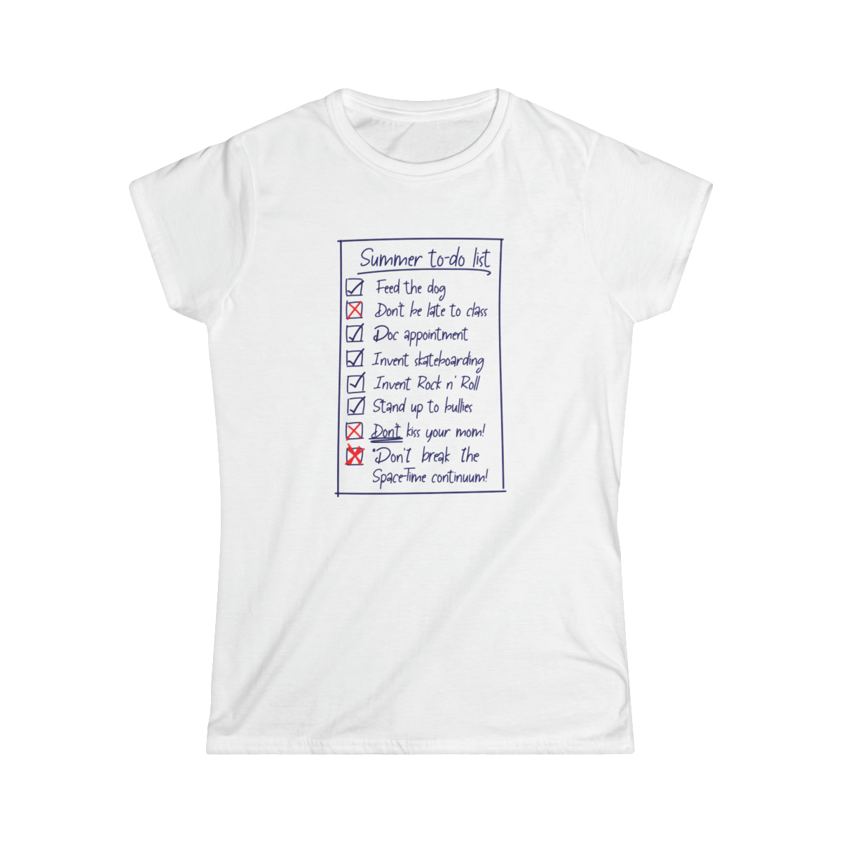 Summer List (light shirts) - Women's Softstyle Tee