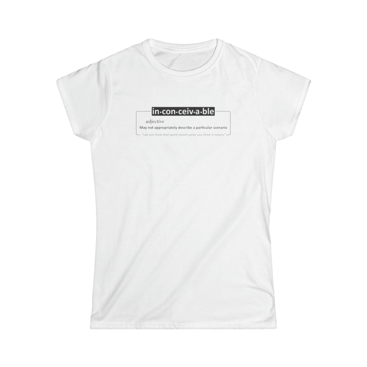 Inconceivable (light shirts) - Women's Softstyle Tee