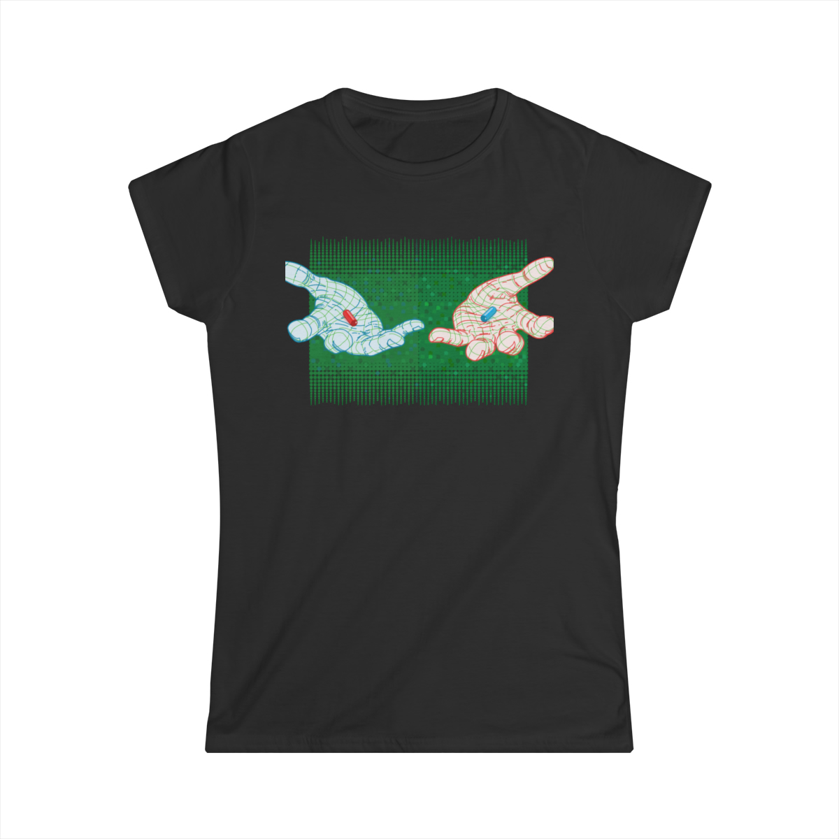 Two Hands (green) - Women's Softstyle Tee