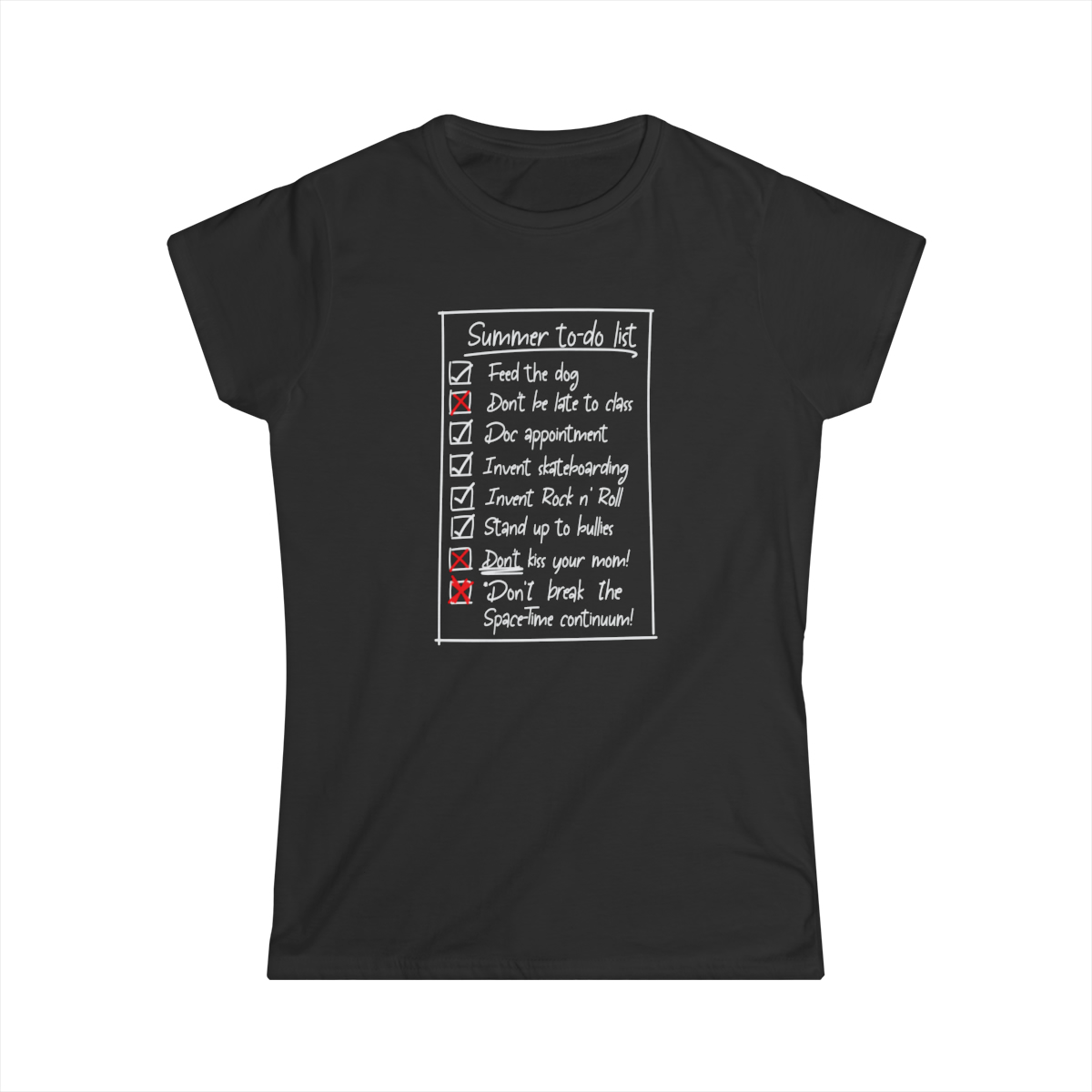 Summer List (dark shirts) - Women's Softstyle Tee