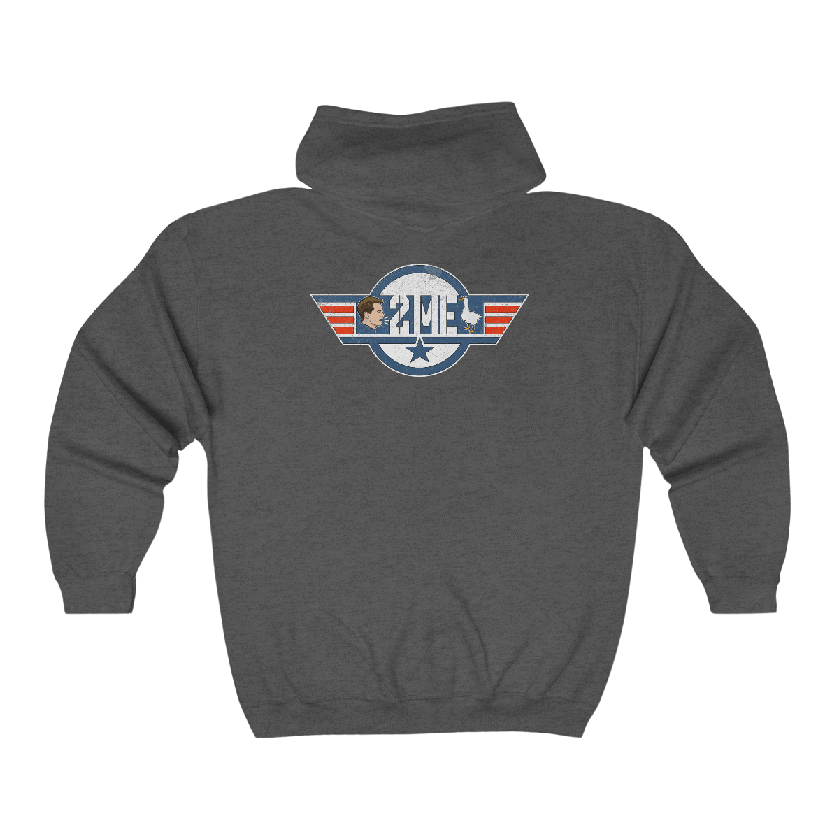 Goose (weathered) - Unisex Heavy Blend™ Full Zip Hooded Sweatshirt