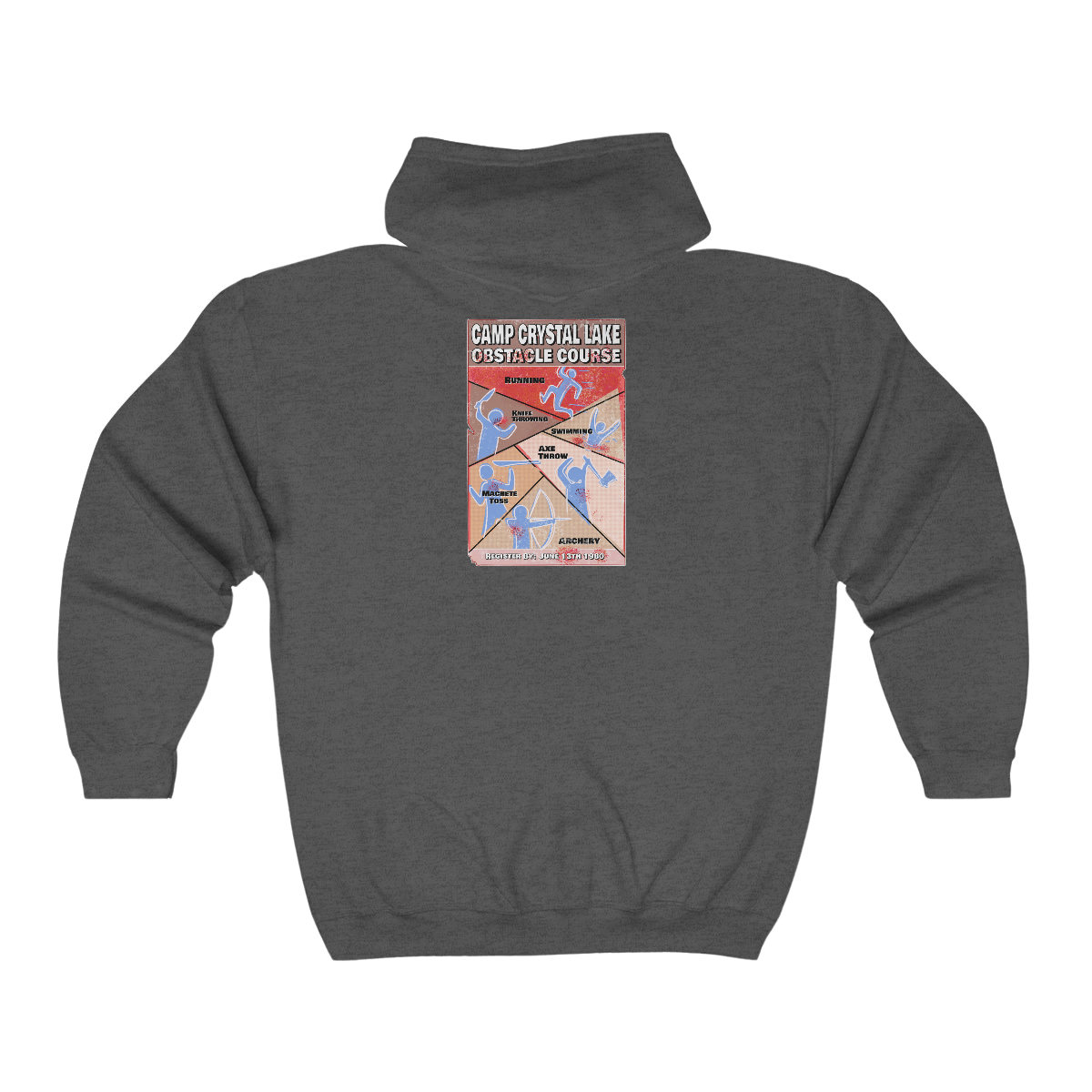 Camp Obstacle Course - Unisex Heavy Blend™ Full Zip Hooded Sweatshirt