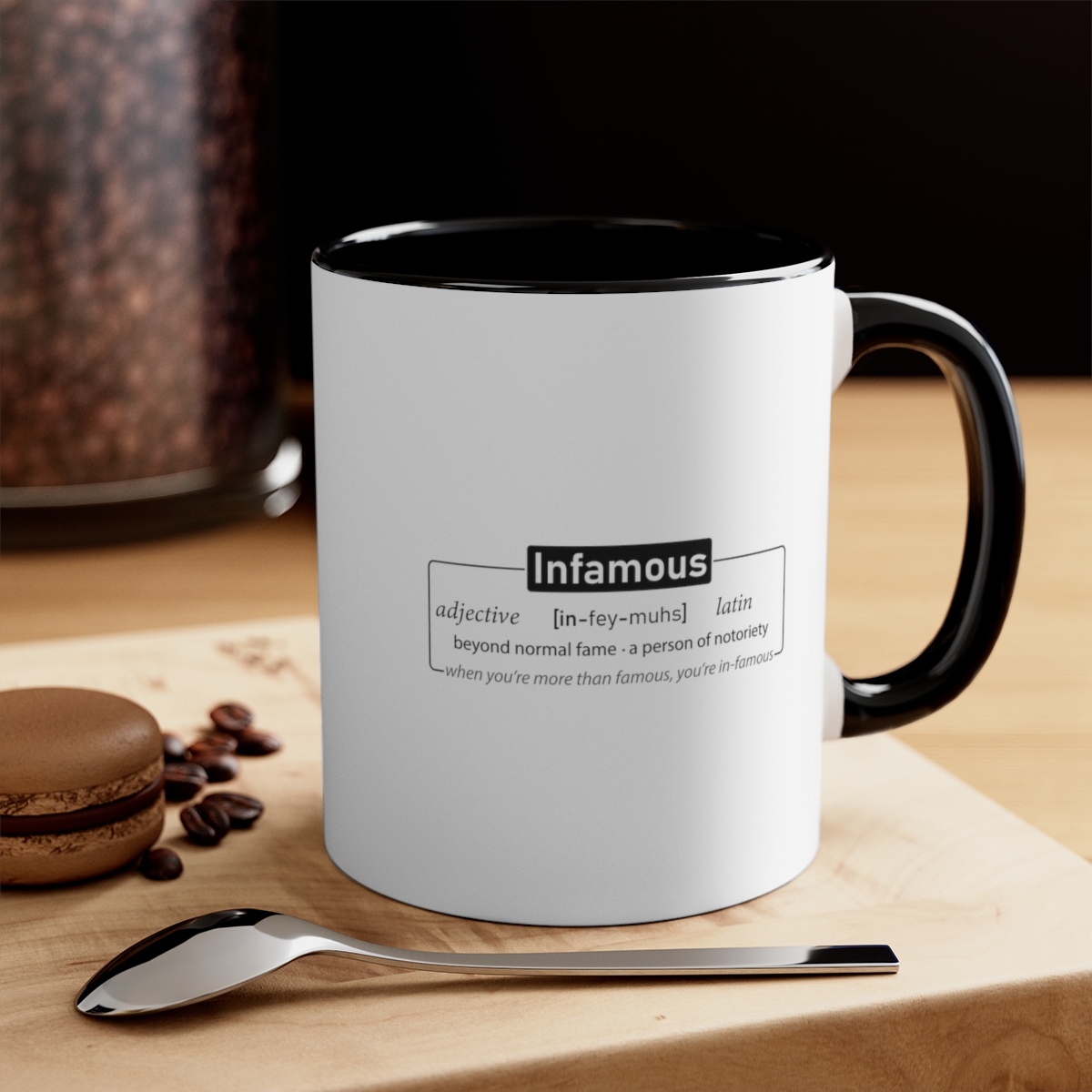 Infamous (light shirts) - Accent Coffee Mug, 11oz