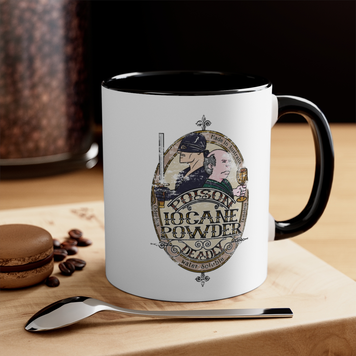 Poison Badge (weathered) - Accent Coffee Mug, 11oz