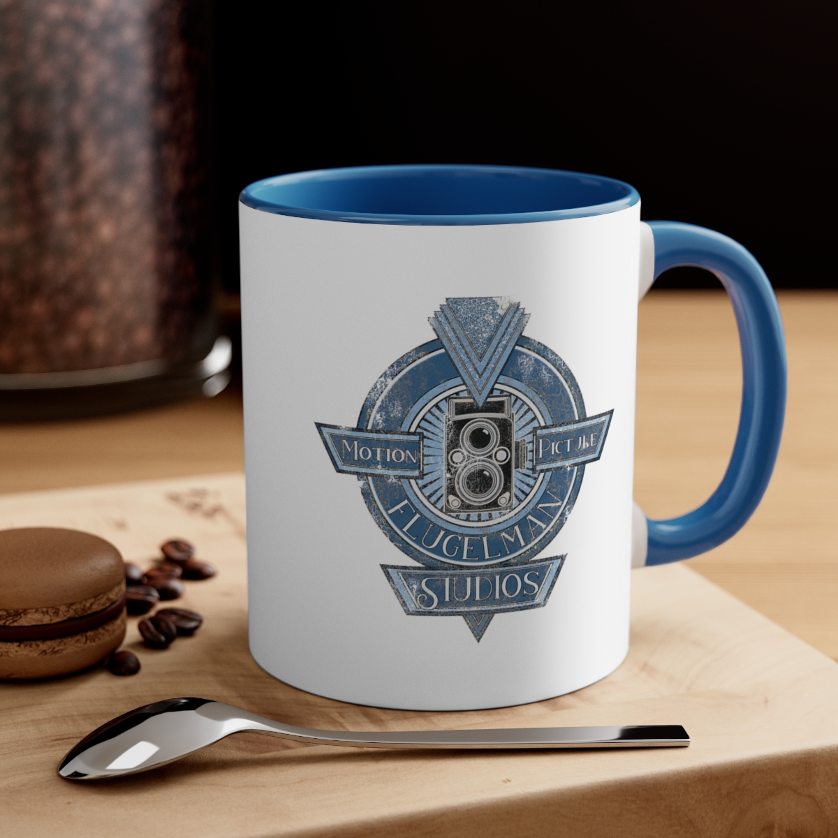 Flugelman (blue) - Accent Coffee Mug, 11oz