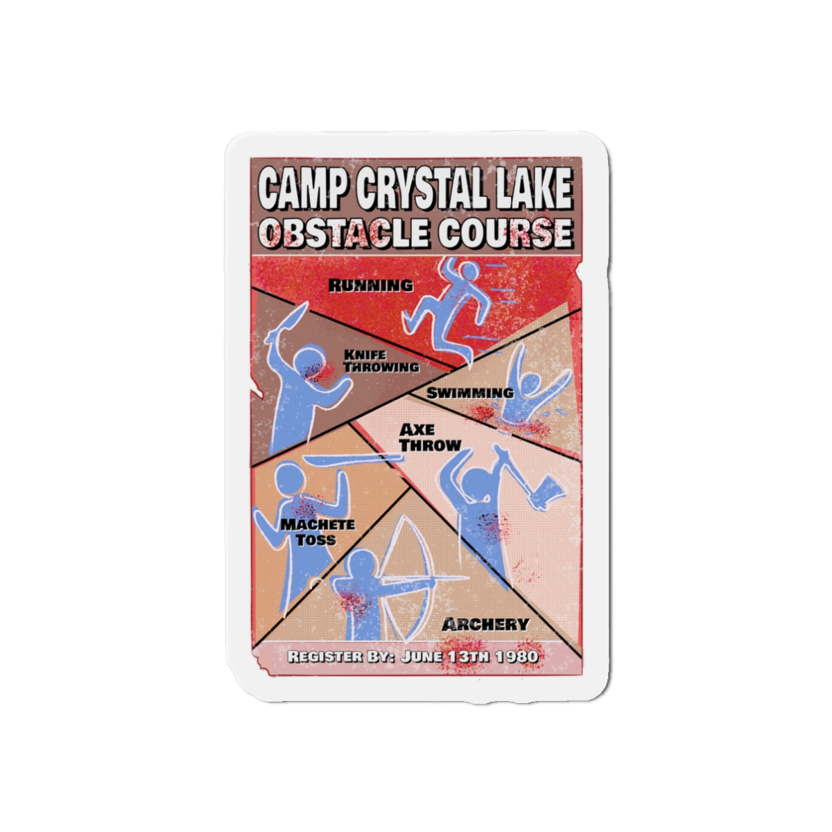 Camp Obstacle Course - Die-Cut Magnet