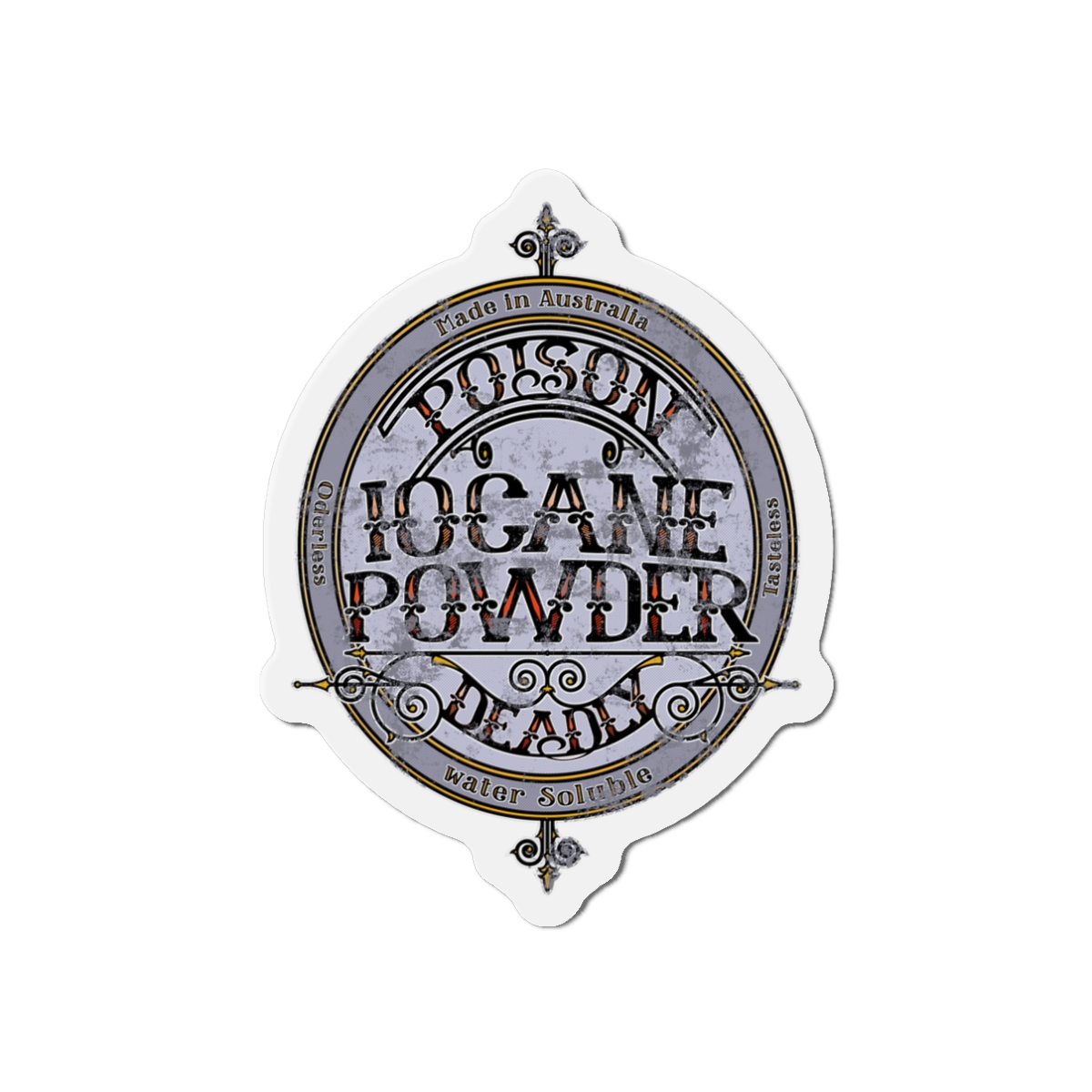Poison Badge (simple) - Die-Cut Magnet