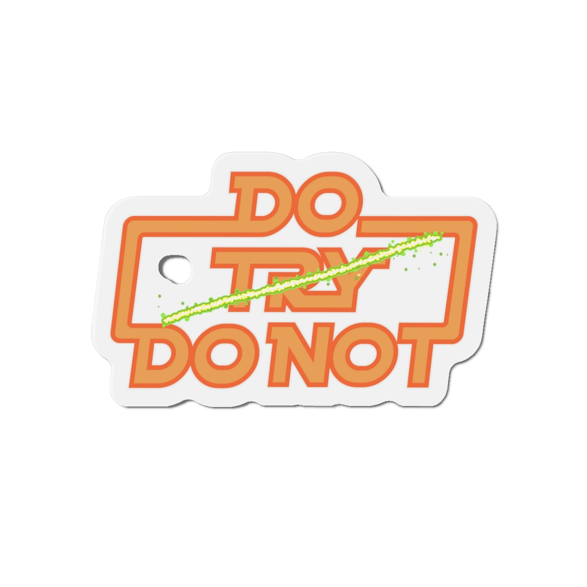 Rules of Trying (orange) - Die-Cut Magnet